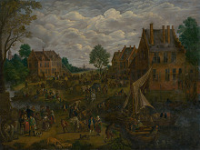 Jan Brueghel st. – Dutch Market  