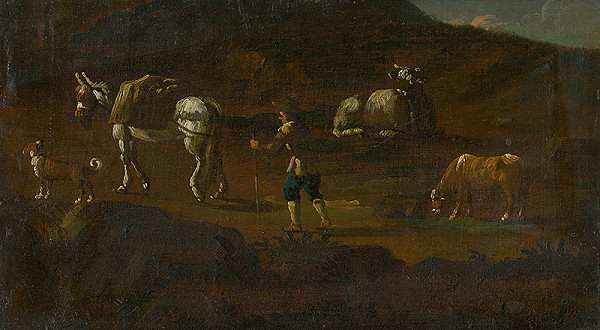 Taliansky maliar z 18. storočia – Cesta v horách