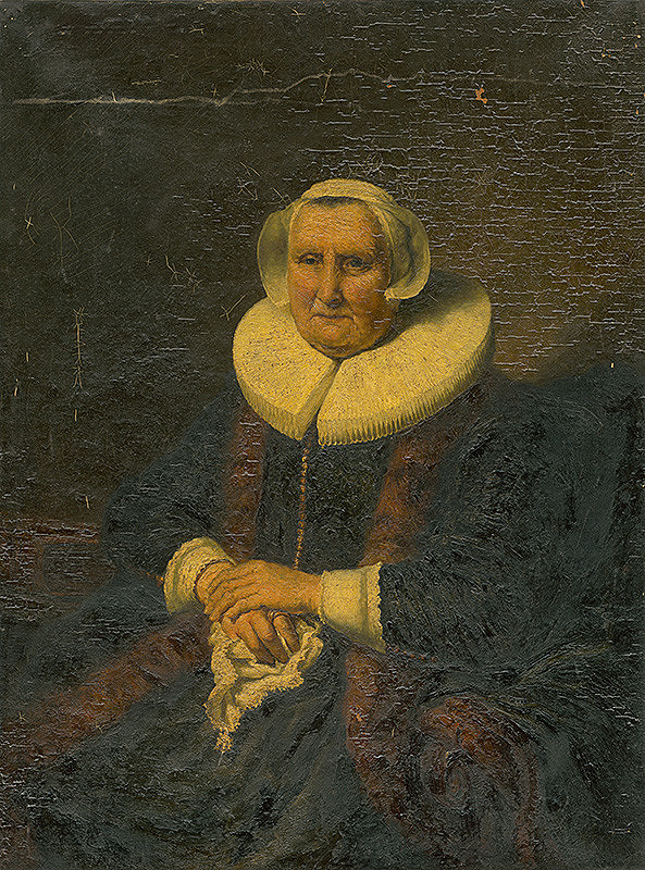 Stredoeurópsky kopista zo začiatku 20. storočia, Rembrandt van Rijn – Podobizeň stareny