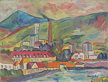 Zdeno Horecký – Krajina s továrňou 