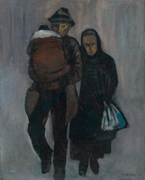Eugen Nevan – Unemployed Family from the Cycle 'Life of Bourgeois Republic'