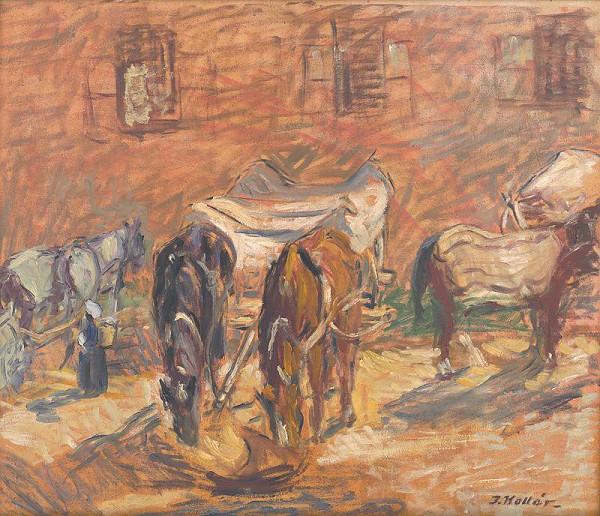 Jozef Kollár – Horses Resting 