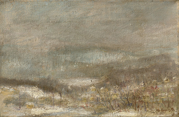 Ladislav Mednyánszky – Winter Bleak Landscape