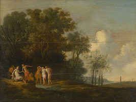 Dirck Dalens – Nymfy v lese 