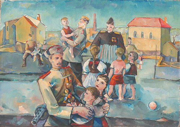 Ferdinand Hložník – Red Army and Children
