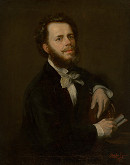 Július Štetka – Podobizeň mladého muža s briadkou 