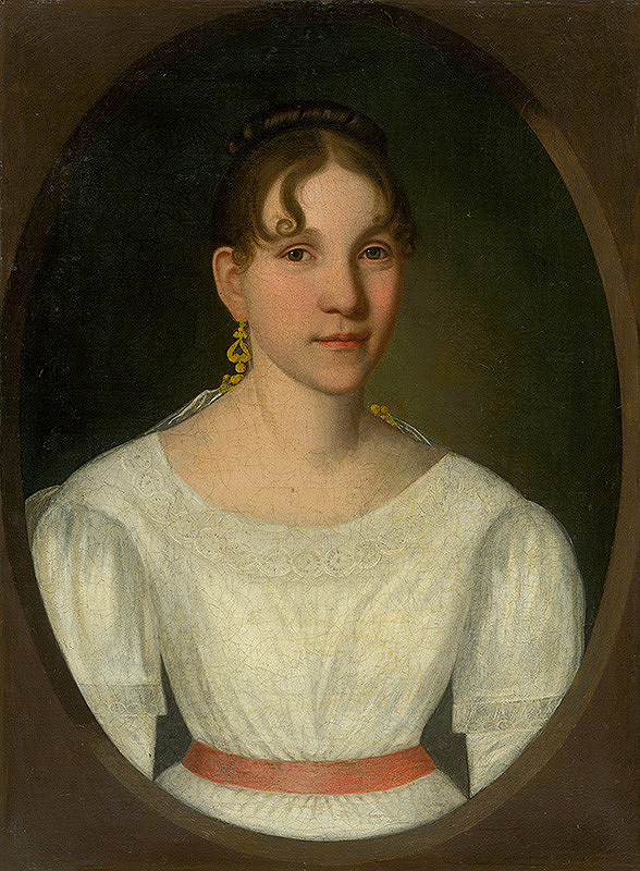 Jozef Czauczik – Portrait of a Young Woman in White (Mrs. Zgolay)