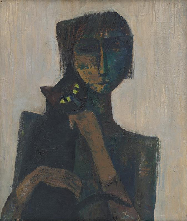 Viera Žilinčanová – Girl with a Cat