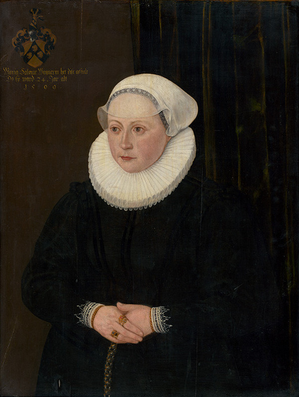 Nemecký maliar z konca 16. storočia – Portrait of Mária Salome Wagnerin