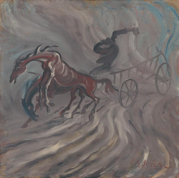 Štefan Prohászka-Tallós – Horses in Storm
