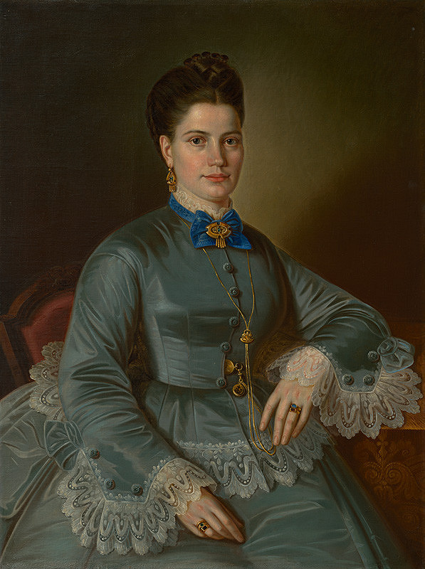 Peter Michal Bohúň – Portrait of Mrs. Škripeňová-Bodemannová