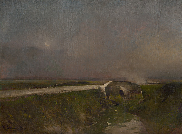 Béla Spányi – Early Evening Landscape