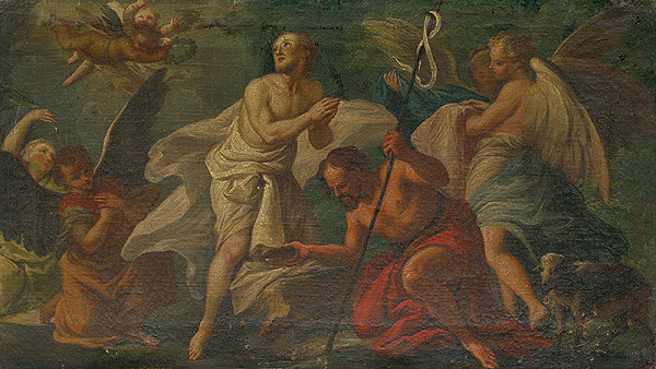 Stredoeurópsky maliar z konca 18. storočia – Krst Kristov v Jordane