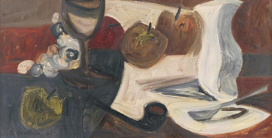 Kvetoslava Gandlová – Zátišie s fajkou 