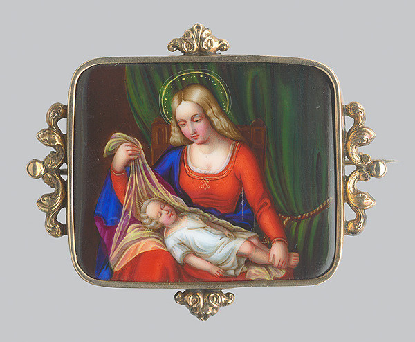 Stredoeurópsky maliar z 19. storočia – Madona s Ježiškom 