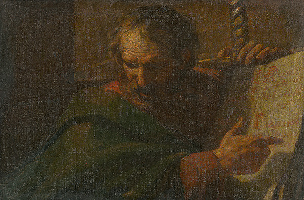 Taliansky maliar z 2. polovice 17. storočia – Svätý Pavol číta z knihy