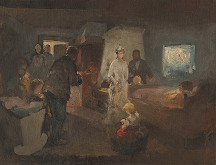 Maximilián Kurth – Štúdia k obrazu Chorá matka 