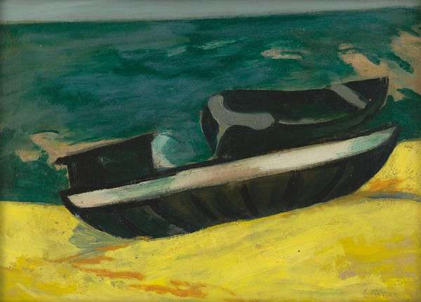 Eugen Nevan – Boat on the Sopot Coast