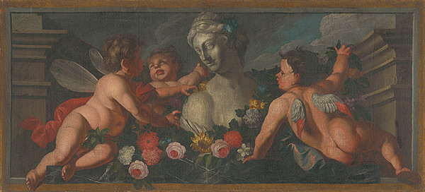 Stredoeurópsky maliar z 18. storočia – Venuša obklopená amorkami