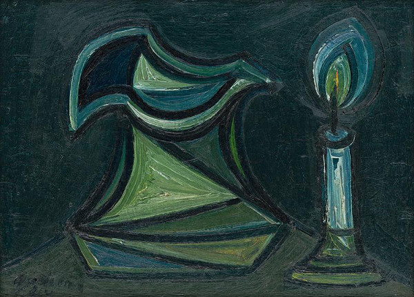 Ladislav Guderna – Zátišie so sviečkou 