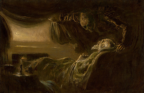Ladislav Mednyánszky – Old Man's Death. Death of the Painter's Father