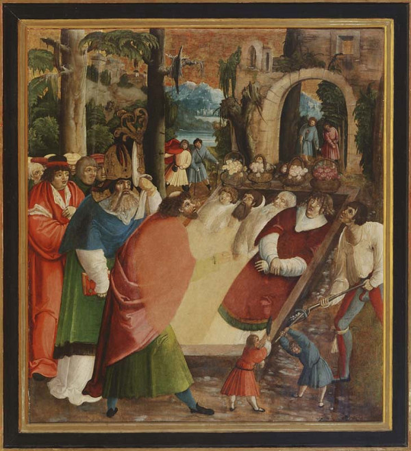 Juhonemecký maliar z 1. tretiny 16. storočia, Neznámy autor – Nájdenie hrobu sv. Štefana, protomartýra
