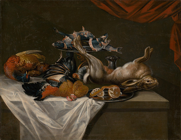 Nemecký maliar z 1. polovice 18. storočia – Zátišie so zverinou