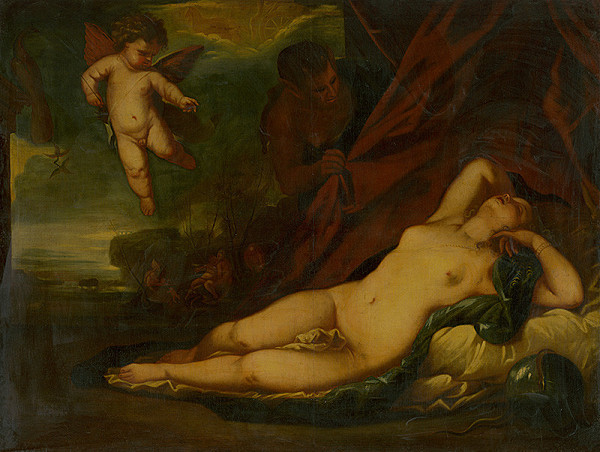 Alessandro Gherardini – Venuša s amorkom a satýr - kópia