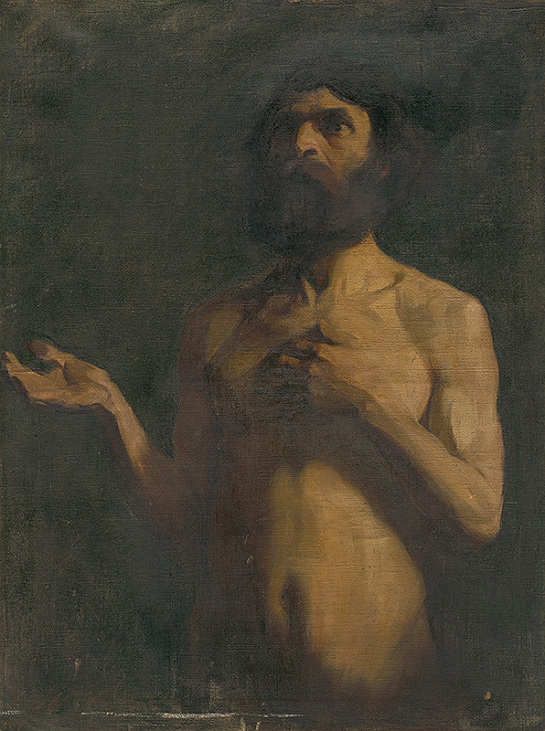 Gejza Kukán – Study of Nude of Old Man
