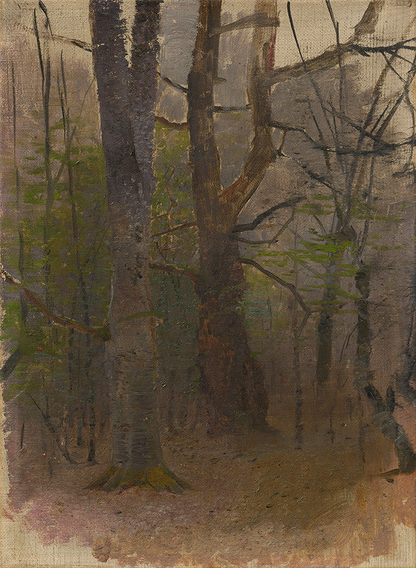 Ladislav Mednyánszky – Early Spring. Forest