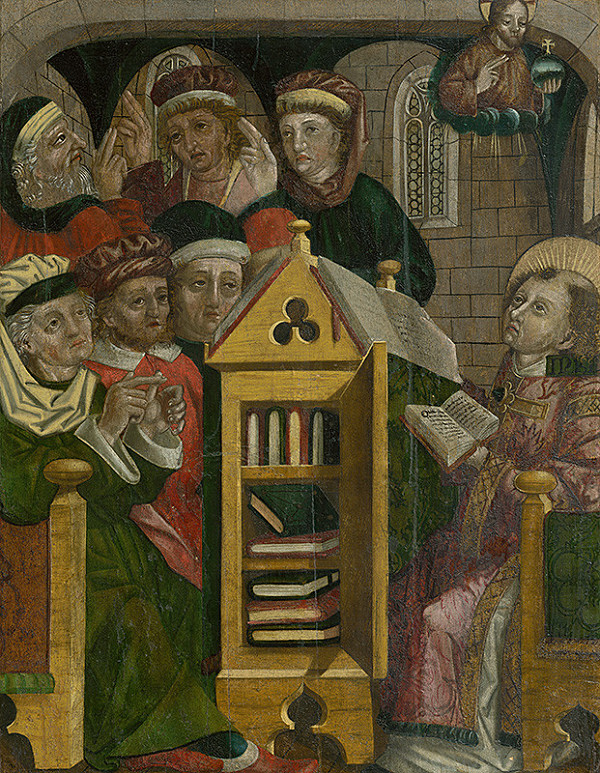 Neznámy stredoeurópsky maliar, Neznámy maliar – Svätý Štefan promartýr medzi učencami