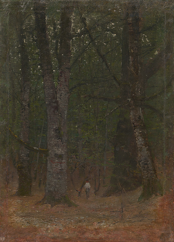 Ladislav Mednyánszky – Man in the Woods