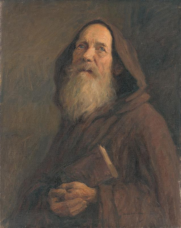 Elemír Halász-Hradil – Štúdia mnícha 