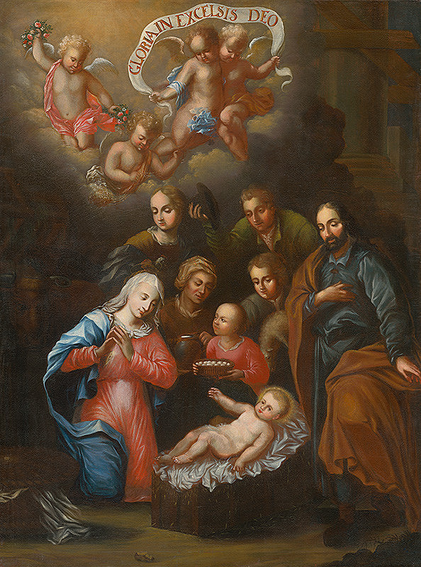 Neznámy maliar – Adoration of Jesus