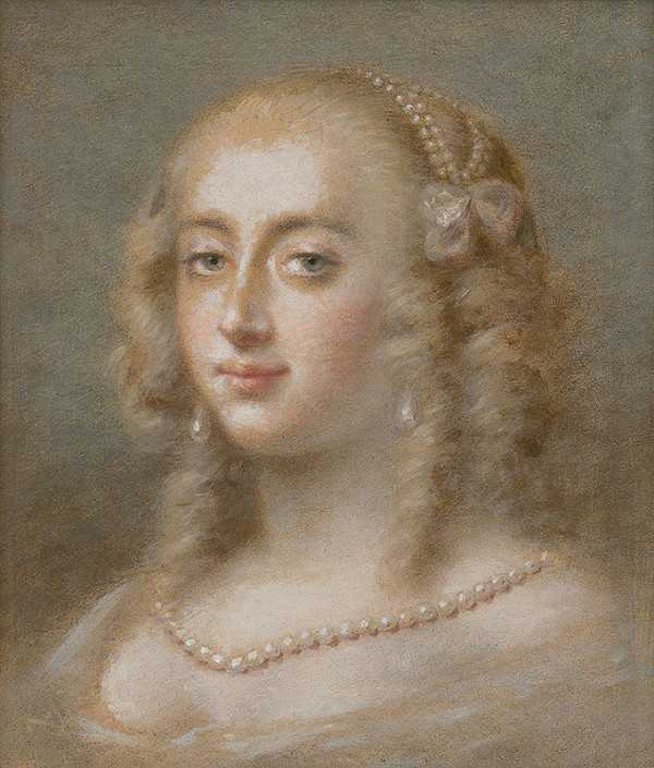 Francúzsky maliar zo 17. storočia – Portrét kráľovej milenky