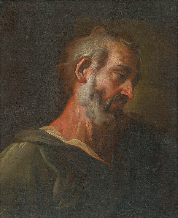 Neznámy stredoeurópsky maliar – Štúdia hlavy - poprsie- apoštola