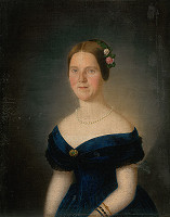 Karol Tibély – Portrait of Augusta Tibély, née Grossmann 