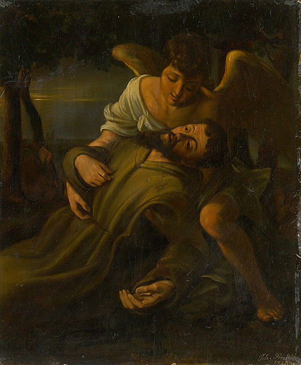 Johann Precht – Sv. František s anjelom