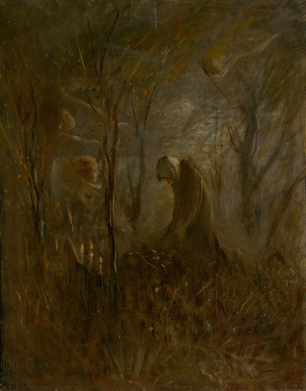 Ladislav Mednyánszky – Modlitba nad hrobom