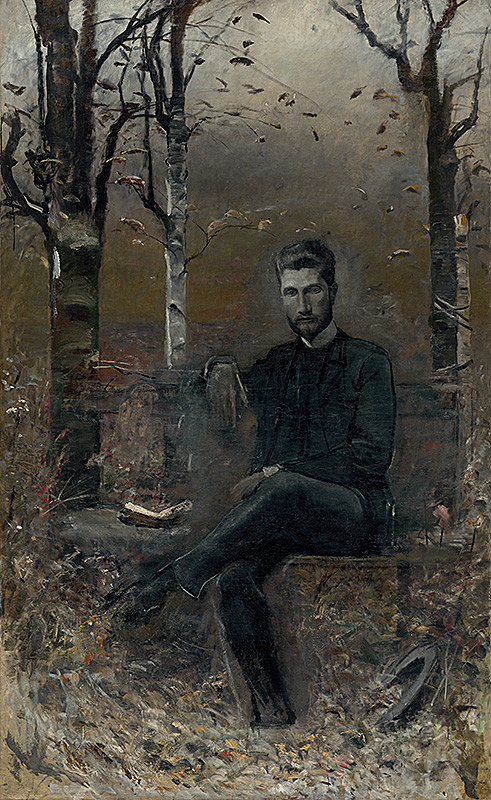 Ladislav Mednyánszky – Zsigmond Justh v parku 