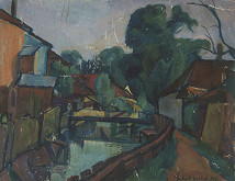 Vilmos Perlrott-Csaba – Motif from Kežmarok 