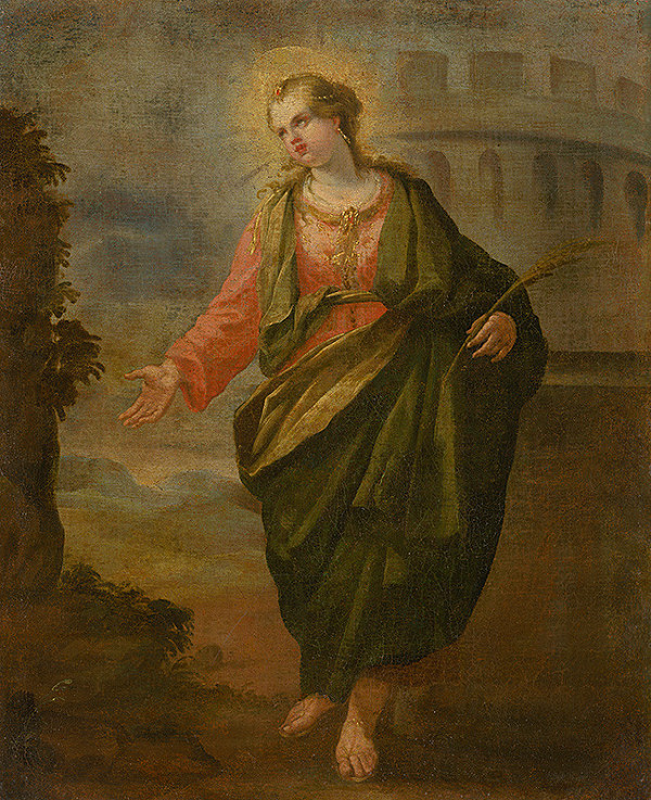 Stredoeurópsky maliar z 2. polovice 18. storočia – Svätá Barbora