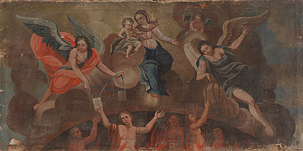 Slovenský maliar z 18. storočia, Neznámy maliar – Madona s dieťaťom a dušami z očistca