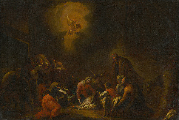 Flámsky maliar zo začiatku 18. storočia – Vítanie Ježiška pastiermi