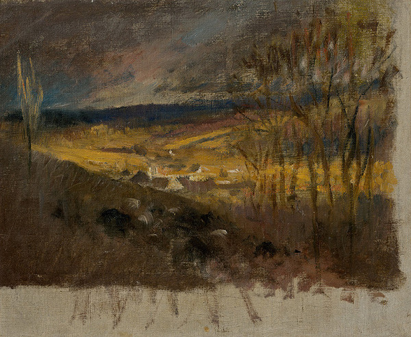 Ladislav Mednyánszky – Valley with Clouds