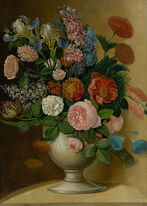 Ignác Klimkovič – Váza so záhradnými kvetmi