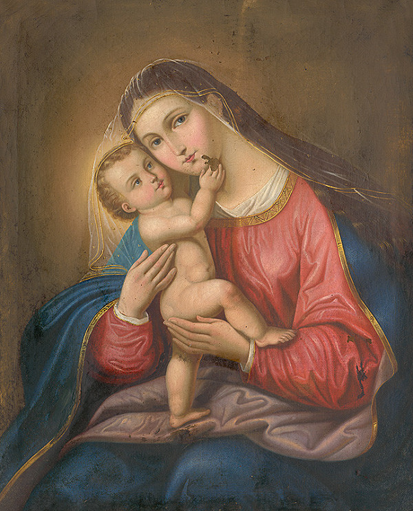 Stredoeurópsky maliar z 19. storočia – Madona s dieťaťom