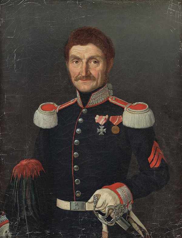 Slovenský maliar z 2. polovice 19. storočia – Portrait of a Man in a Uniform 