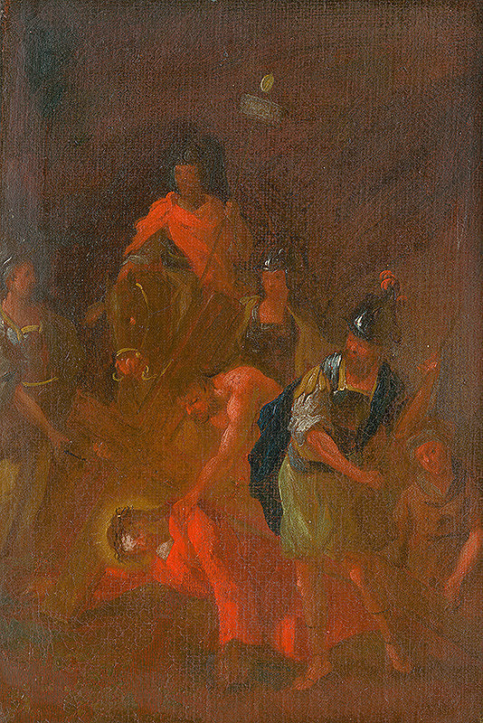 István Schaller, Slovenský maliar z 3. tretiny 18. storočia – Ježiš padá druhý raz pod krížom. Štúdia ku Kríž.ceste VII.