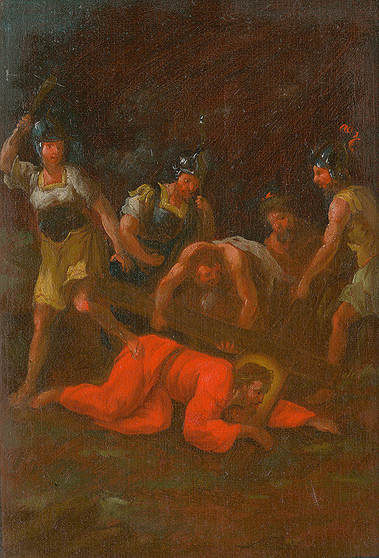 István Schaller – Jesus Falls the Third Time. Study for Stations of the Cross IX.